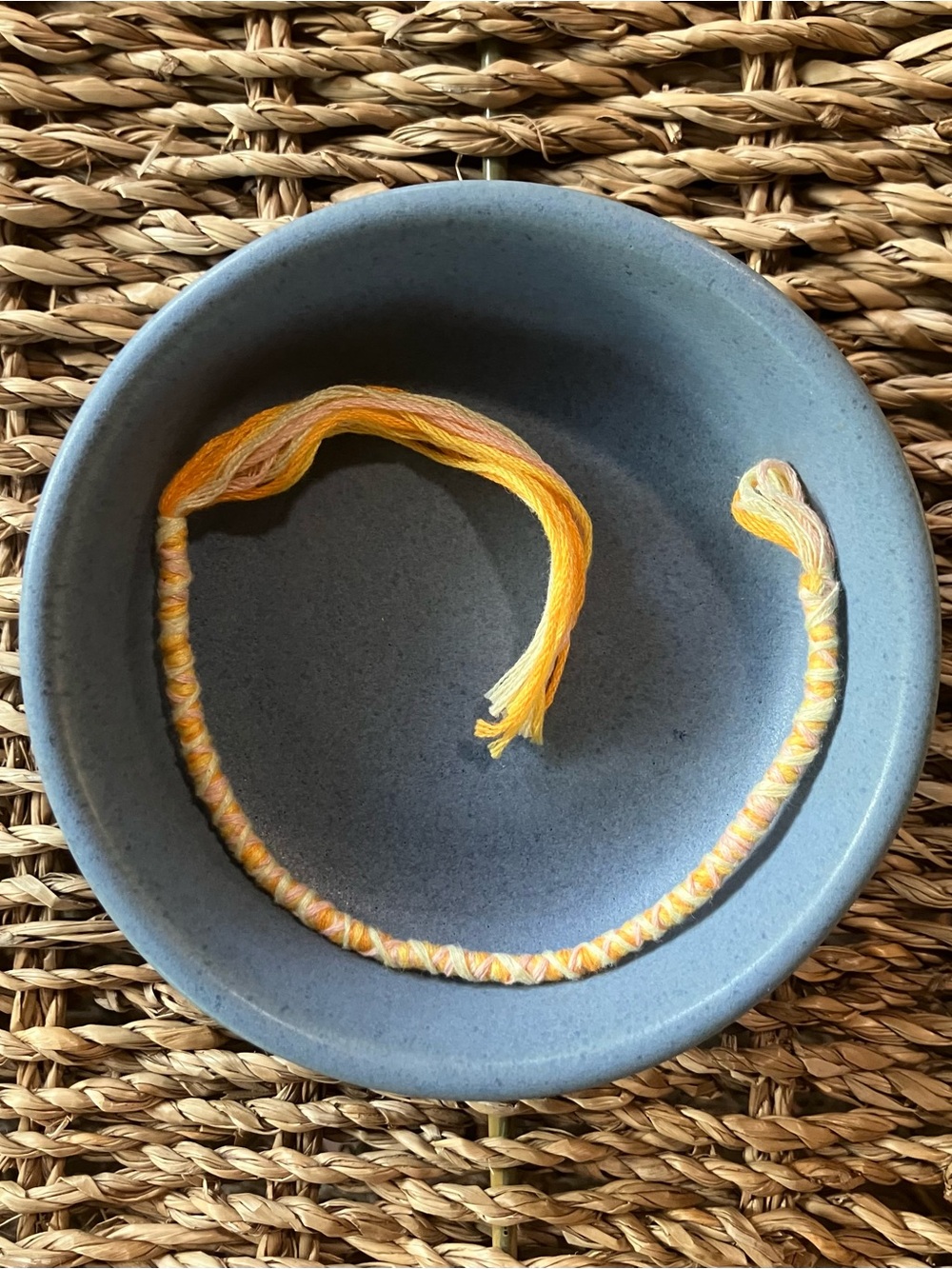 Handmade Yellow Friendship Bracelet